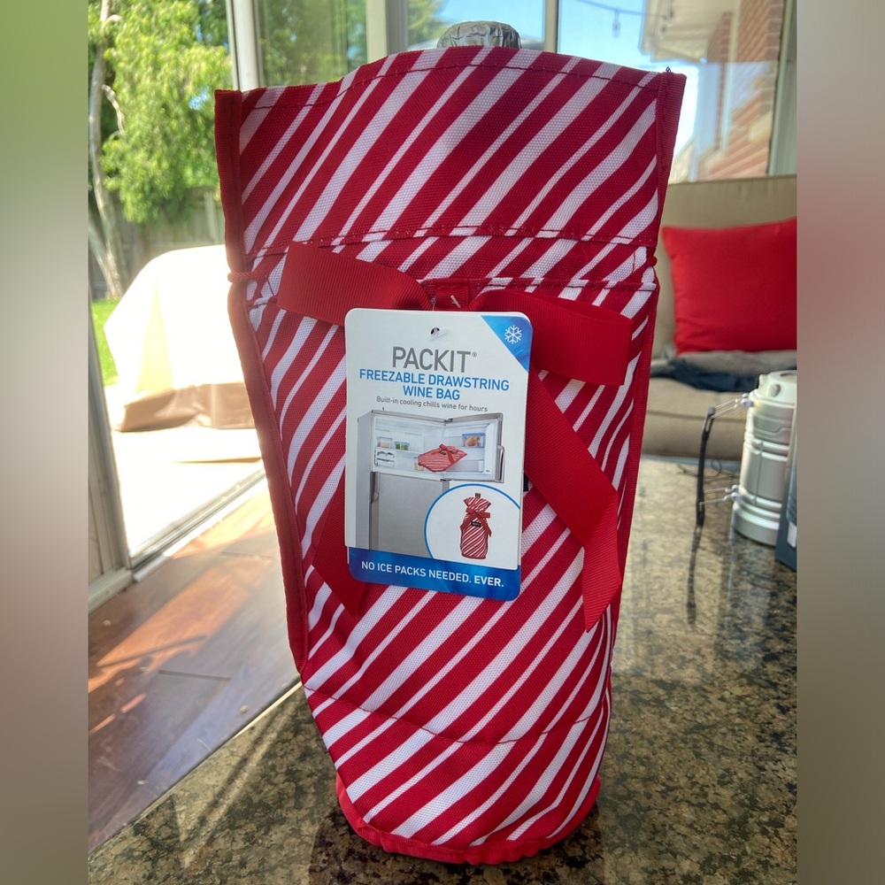 Freezable Drawstring Wine Bag